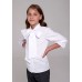 Блузка белая с бантом для девочки